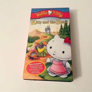Vintage 1998 Hello Kitty Kitty and the Beast VHS Tape Furry Tale Theater